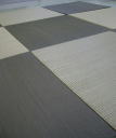 川崎市　カラー琉球畳・へりなし畳（天然いぐさ　グレー色とナチュラル色）　大矢製畳（Ooyaseijyou）
